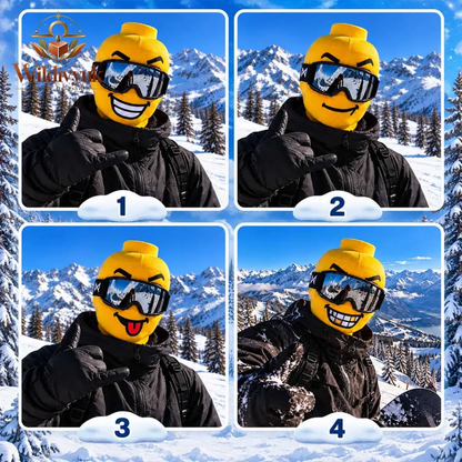 Smiley Ski Mask: Laughs on Every Slope