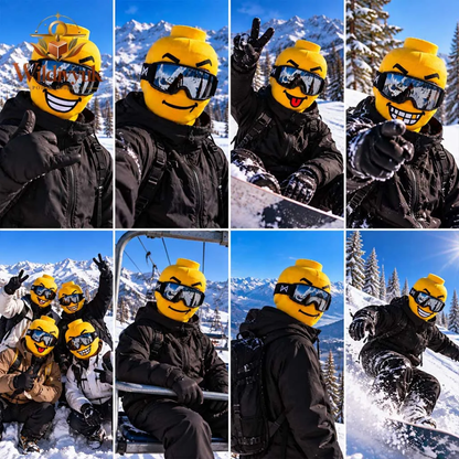 Smiley Ski Mask: Laughs on Every Slope
