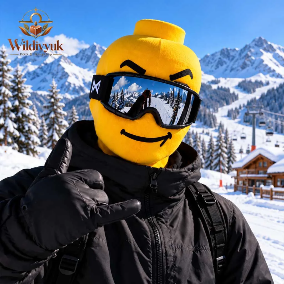 Smiley Ski Mask: Laughs on Every Slope